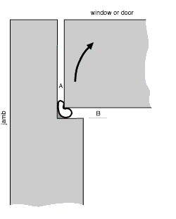 WS04 in rabbeted jamb